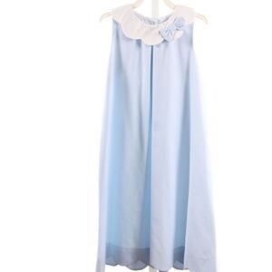 Bella bliss 2t blue bow with scallop collar